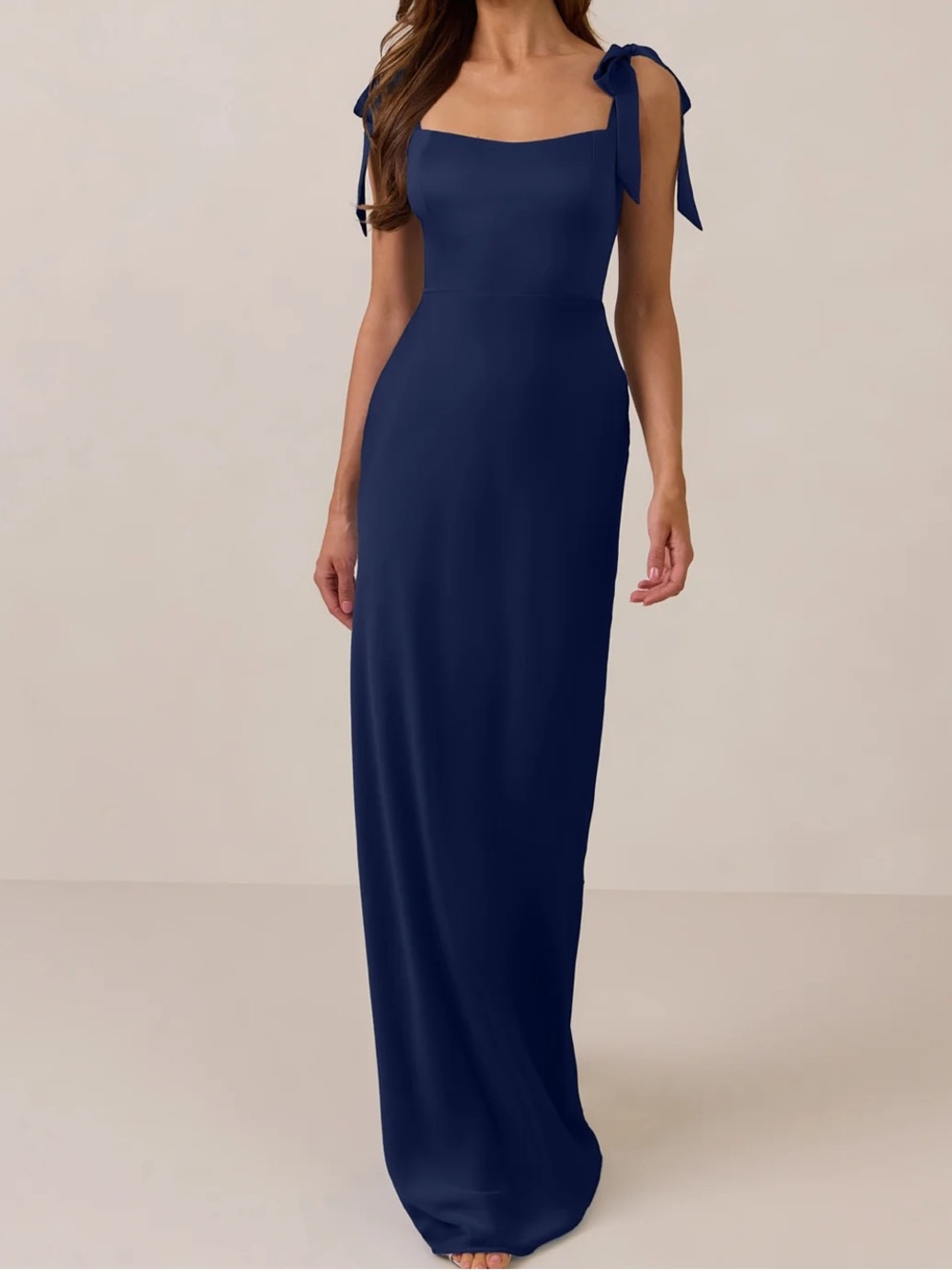 Park & 5TH | ALLBRIGHT DRESS | Satin Navy | size L NWT
